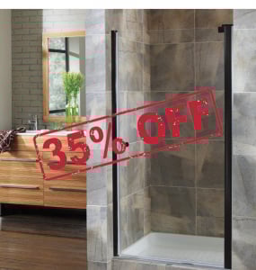 Cove Frameless 1/4″ Hinged Door – Closeout