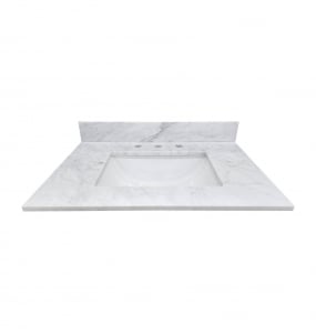 Cygnus Carrara Marble Vanity Top