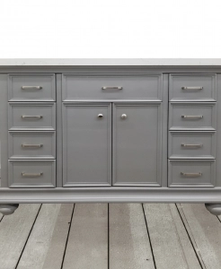 Daphne Grey Vanity & Top Combo – Closeout