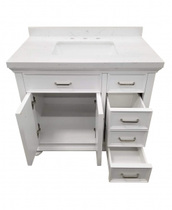 Daphne White Vanity & Top – Closeout