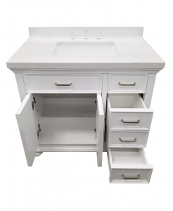 Daphne White Vanity & Top – Closeout