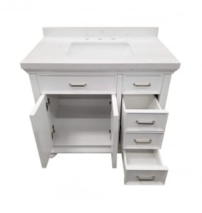 Daphne White Vanity & Top – Closeout
