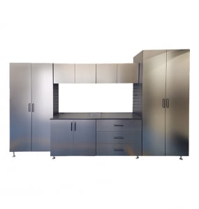 Deluxe Garage Cabinets – Silver