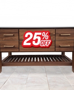 Interlude Walnut Natural Vanity (25% Off!)