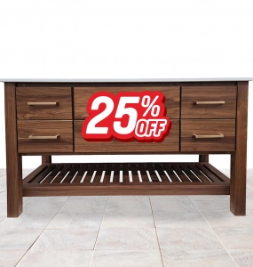 Interlude Walnut Natural Vanity (25% Off!)
