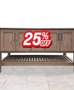 Interlude Oak Driftwood Vanity – Closeout (25% Off!)