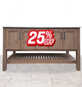 Interlude Oak Driftwood Vanity – Closeout (25% Off!)