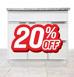 Echo White Vanity – Closeout