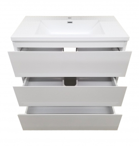 Edison White Vanity & Top