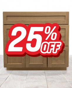 Emerson Light Oak VANITY – Closeout (25% Off!)
