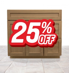 Emerson Light Oak VANITY – Closeout (25% Off!)
