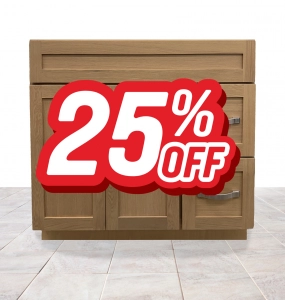 Emerson Light Oak VANITY – Closeout (25% Off!)