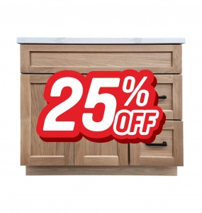 Enoch White Oak Vanity – Closeout