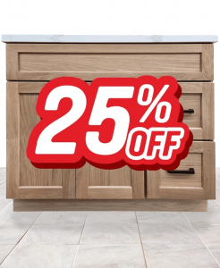Enoch White Oak Vanity – Closeout