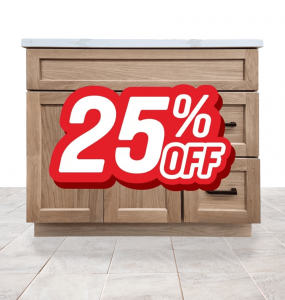 Enoch White Oak Vanity – Closeout