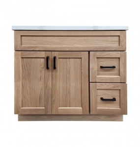 Enoch White Oak Vanity – Closeout