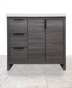 Evana Leached Oak Vanity & Top Combo – Closeout