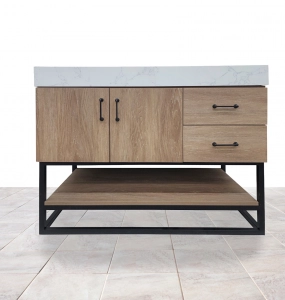 Evita Natural – Black Frame Vanity & Top  – Closeout