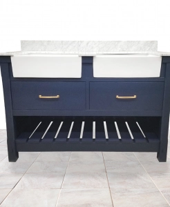 Farmington Blue Vanity & Top  – Closeout