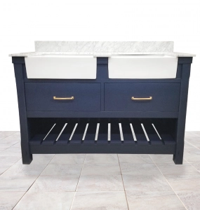 Farmington Blue Vanity & Top  – Closeout