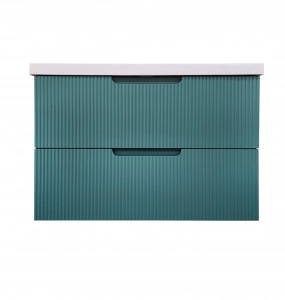 Faron Green Wall Hung Vanity & Top Combo