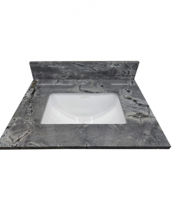 Galaxy Gray Granite Single Hole Vanity Top – Closeout