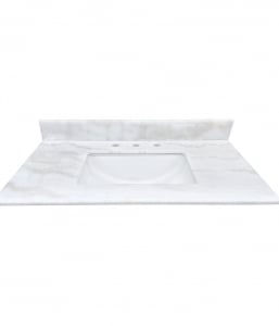 Galaxy White Marble 8″ Drill Vanity Top