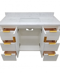 Gatsby White Vanity & Top – Closeout