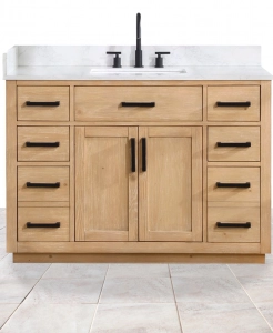 Gavril Light Brown Vanity & Top Combo