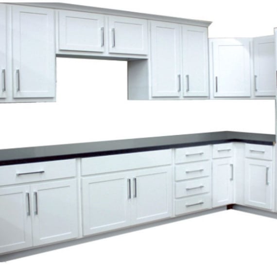 Georgetown Shaker White Kitchen Cabinets