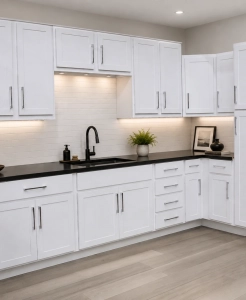 Georgetown Shaker White Kitchen Cabinets