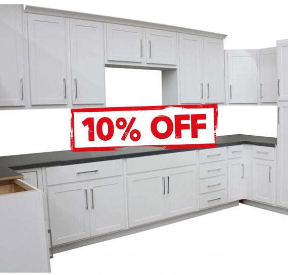 Georgetown Shaker White Kitchen Cabinets