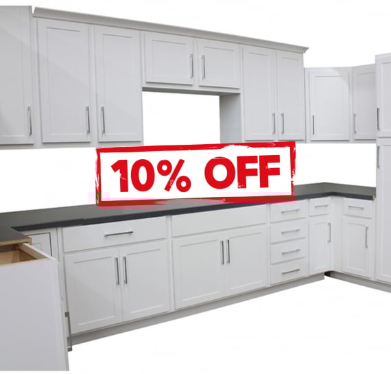 Georgetown Shaker White Kitchen Cabinets