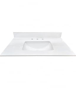 Glacier White Crushed Marble Vanity Top