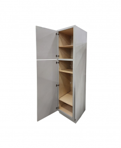 Glazed Grey Linen Cabinet