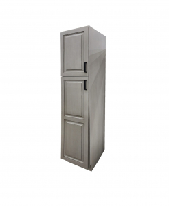 Glazed Grey Linen Cabinet