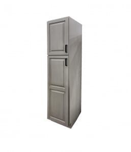 Glazed Grey Linen Cabinet – Closeout