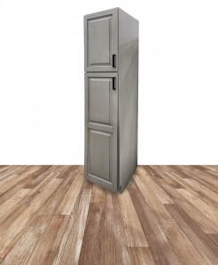 Glazed Grey Linen Cabinet – Closeout