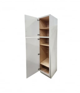 Glazed White Linen Cabinet – Closeout
