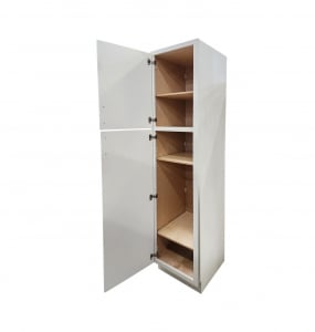 Glazed White Linen Cabinet – Closeout