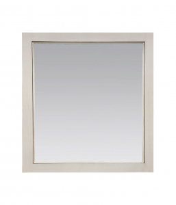 Glazed White Mirror