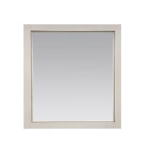 Glazed White Mirror