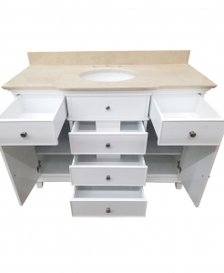 Glenwood White Vanity & Top Combo – Closeout