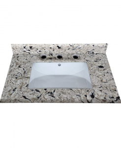 Grey Pearl Quartz Vanity Top – Closeout