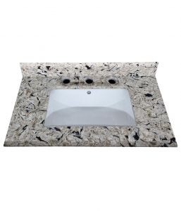 Grey Pearl Quartz Vanity Top – Closeout