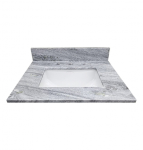Grey Serpeggianti Marble Vanity Top – Closeout