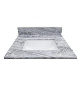 Grey Serpeggianti Marble Vanity Top – Closeout