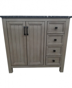 Hiland Antique Grey Vanity – Closeout