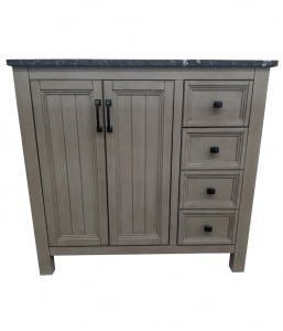 Hiland Antique Grey Vanity – Closeout