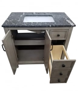 Hiland Antique Grey Vanity – Closeout